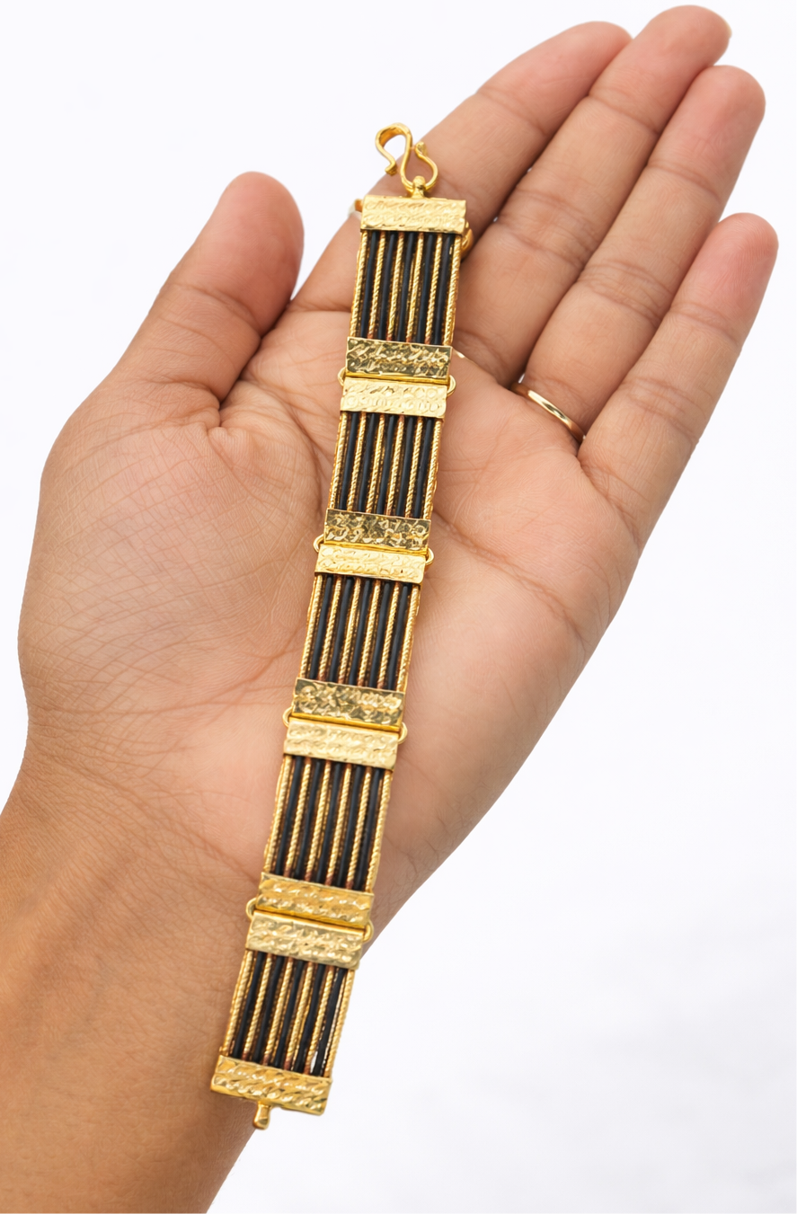 Panchloham elephant hair bracelet 5 lines length 8 inches