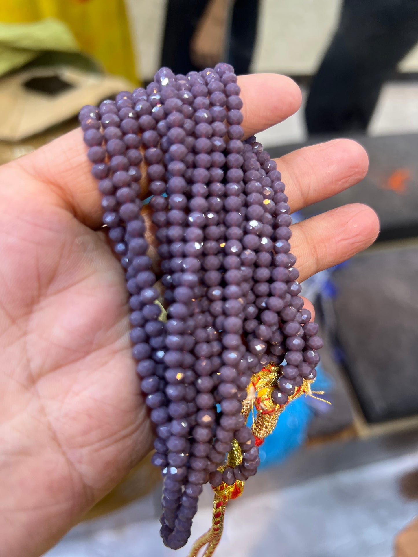 Lavender Crystal Beads