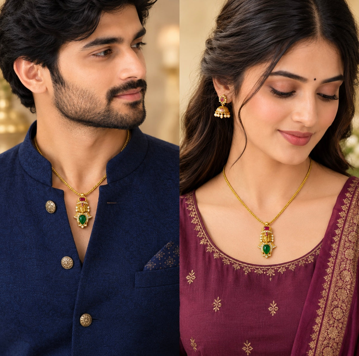 Traditional & beautiful small Balaji pendent