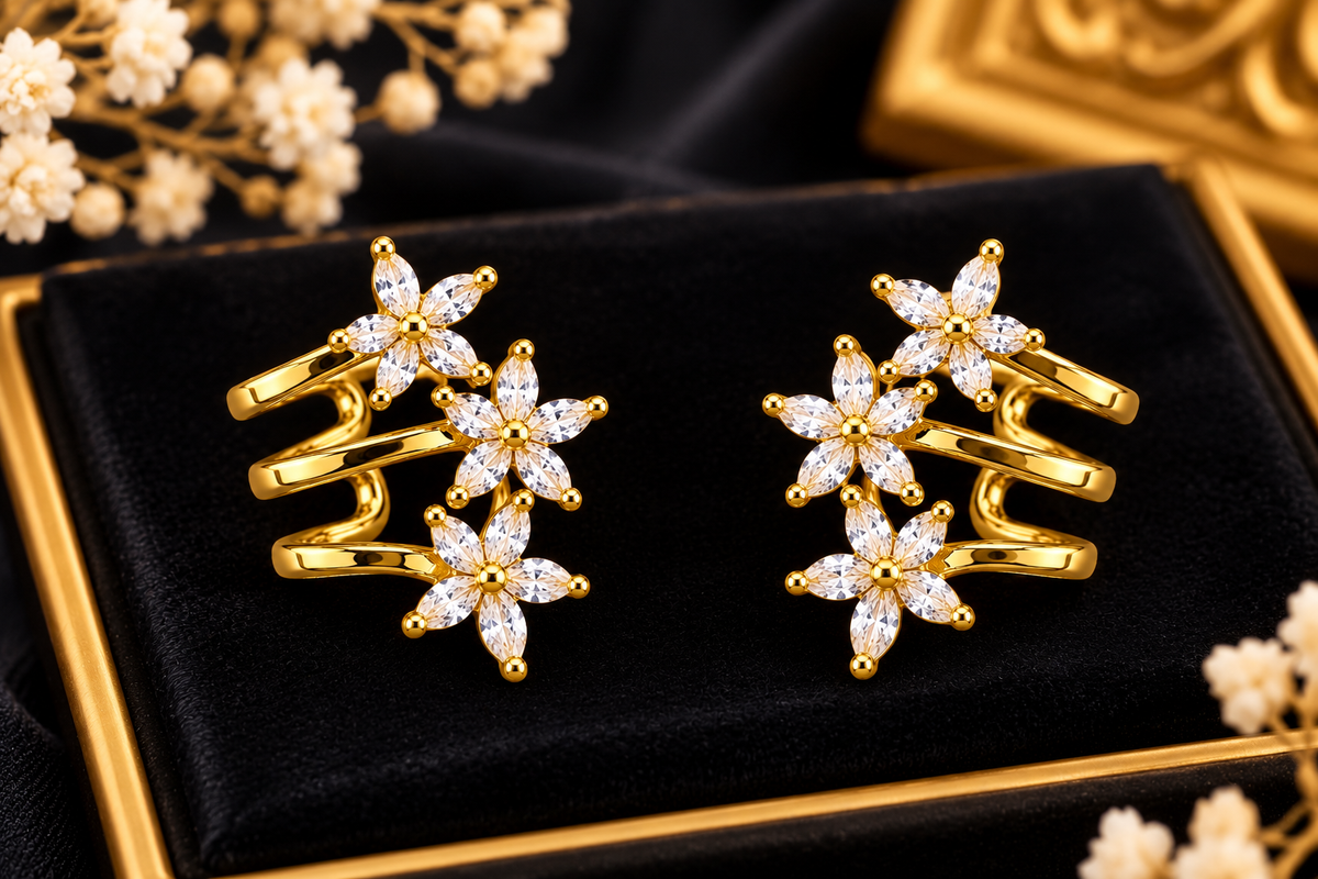 ✨ Trending Samantha Style Flower Ear cuff
