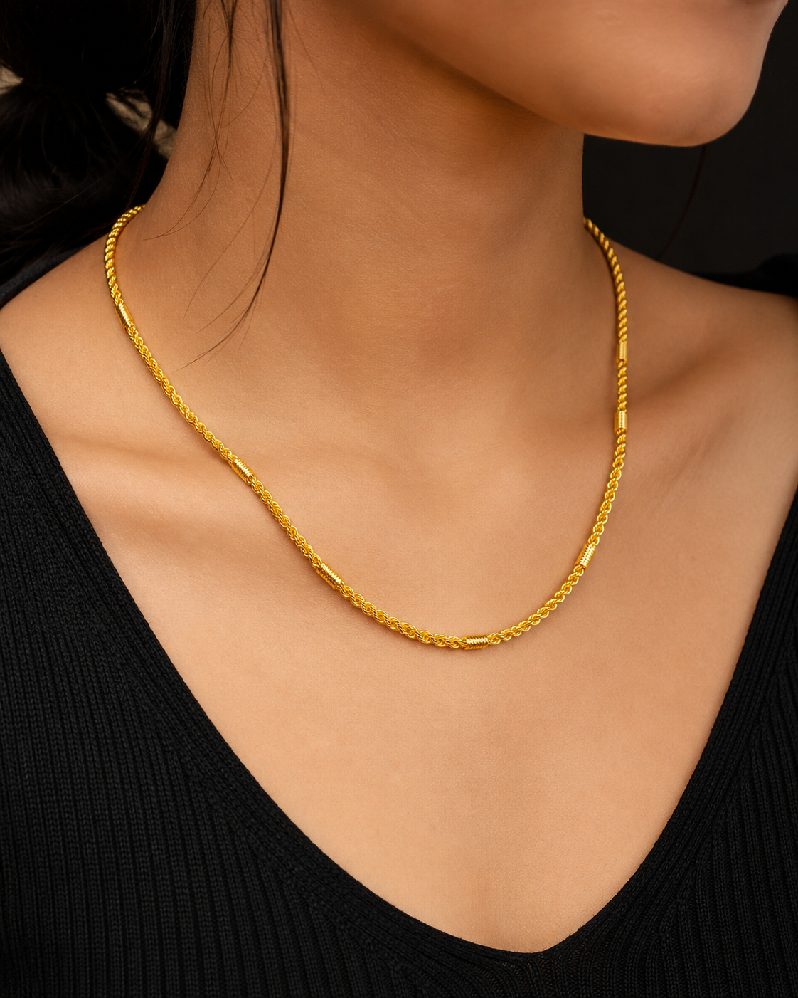 ✨ Elegant Gold Rope Chain
