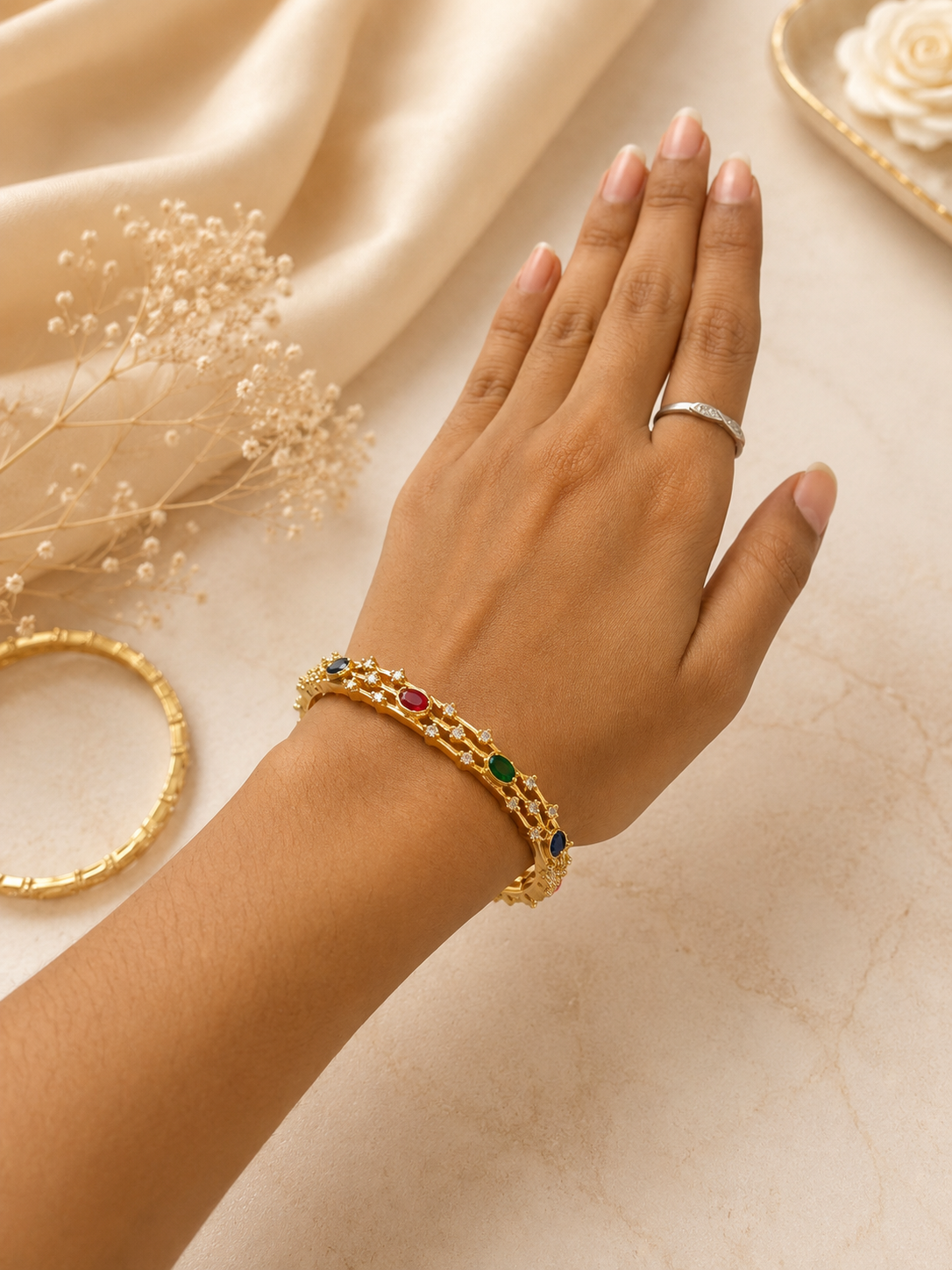 Timeless Elegance, Crafted by Babu Pearls.” ✨