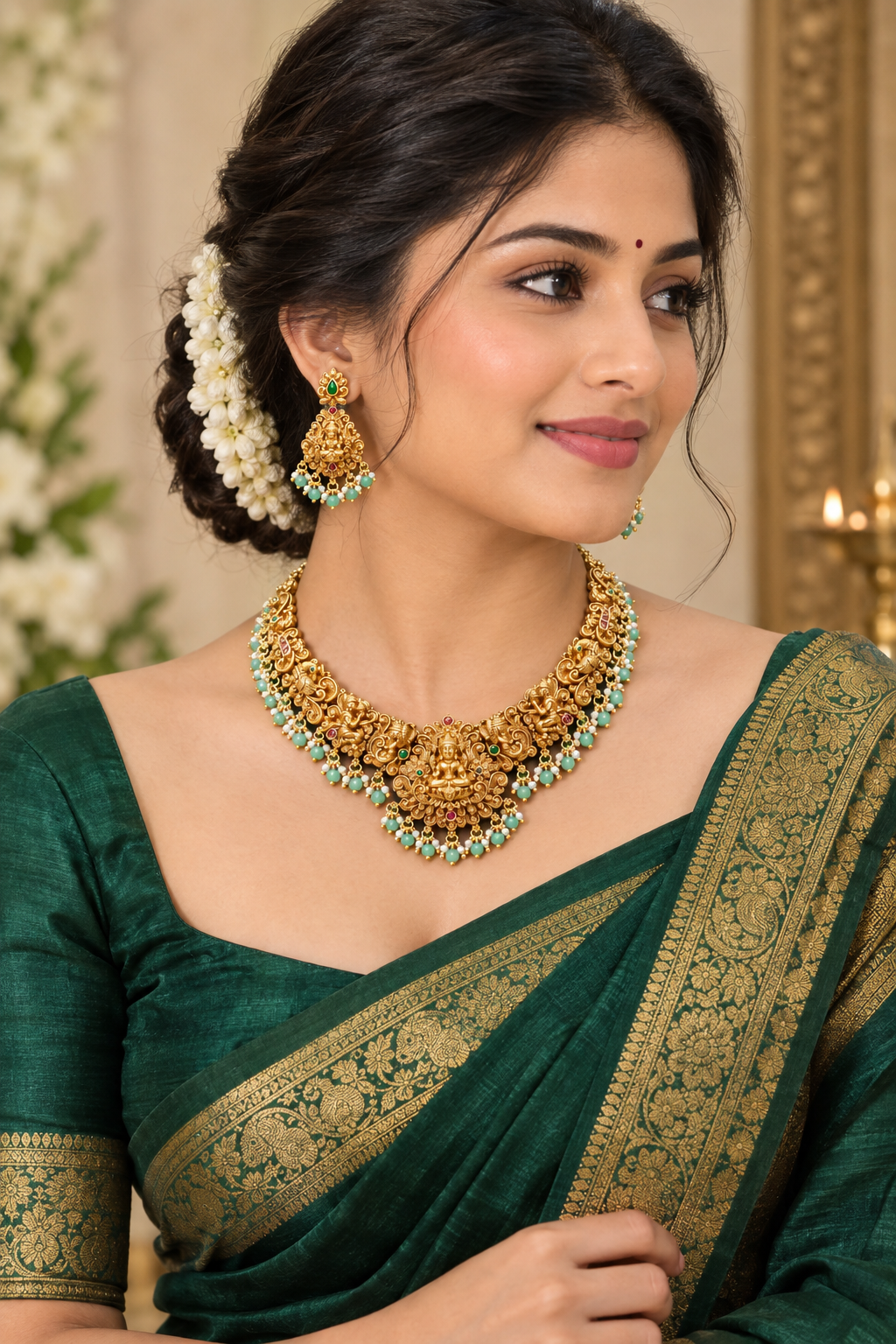 Emerald Heritage Temple Jewellery