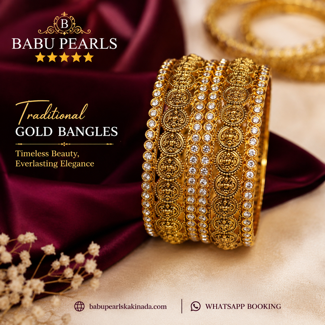 * Royal Lakshmi Stone Bangles β¨π