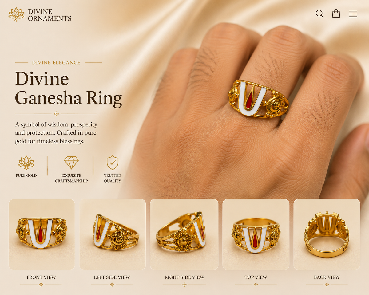Timeless Devotion Ring
* Sacred Elegance Gold Ring ⚡️✨🌟