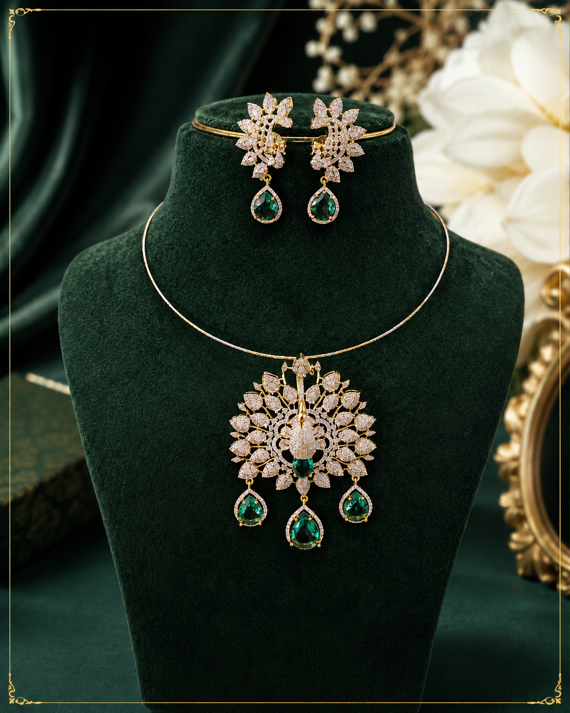Floral Emerald Elegance ✨