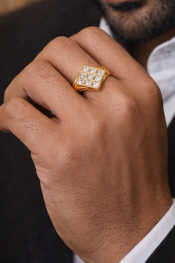 Panchaloham stone ring