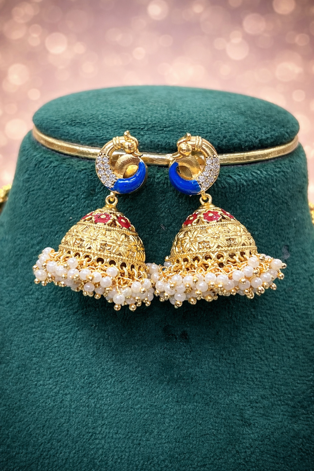 Meenakari neck set
