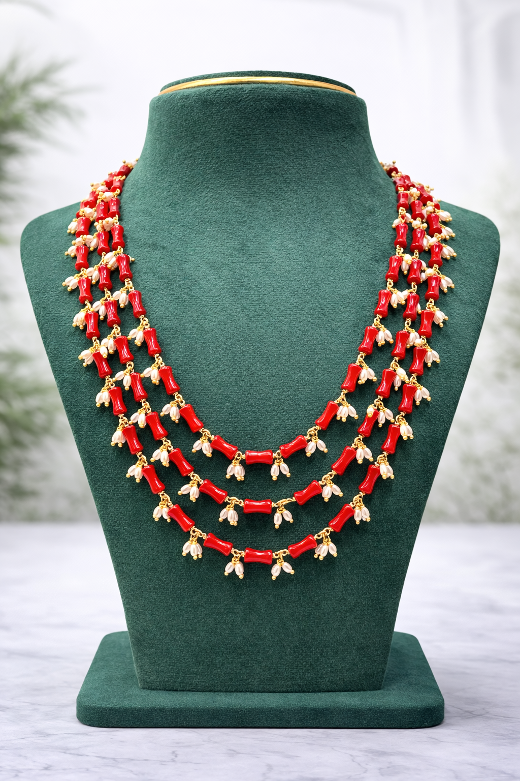Real Taiwan coral customizing piece 3 lines