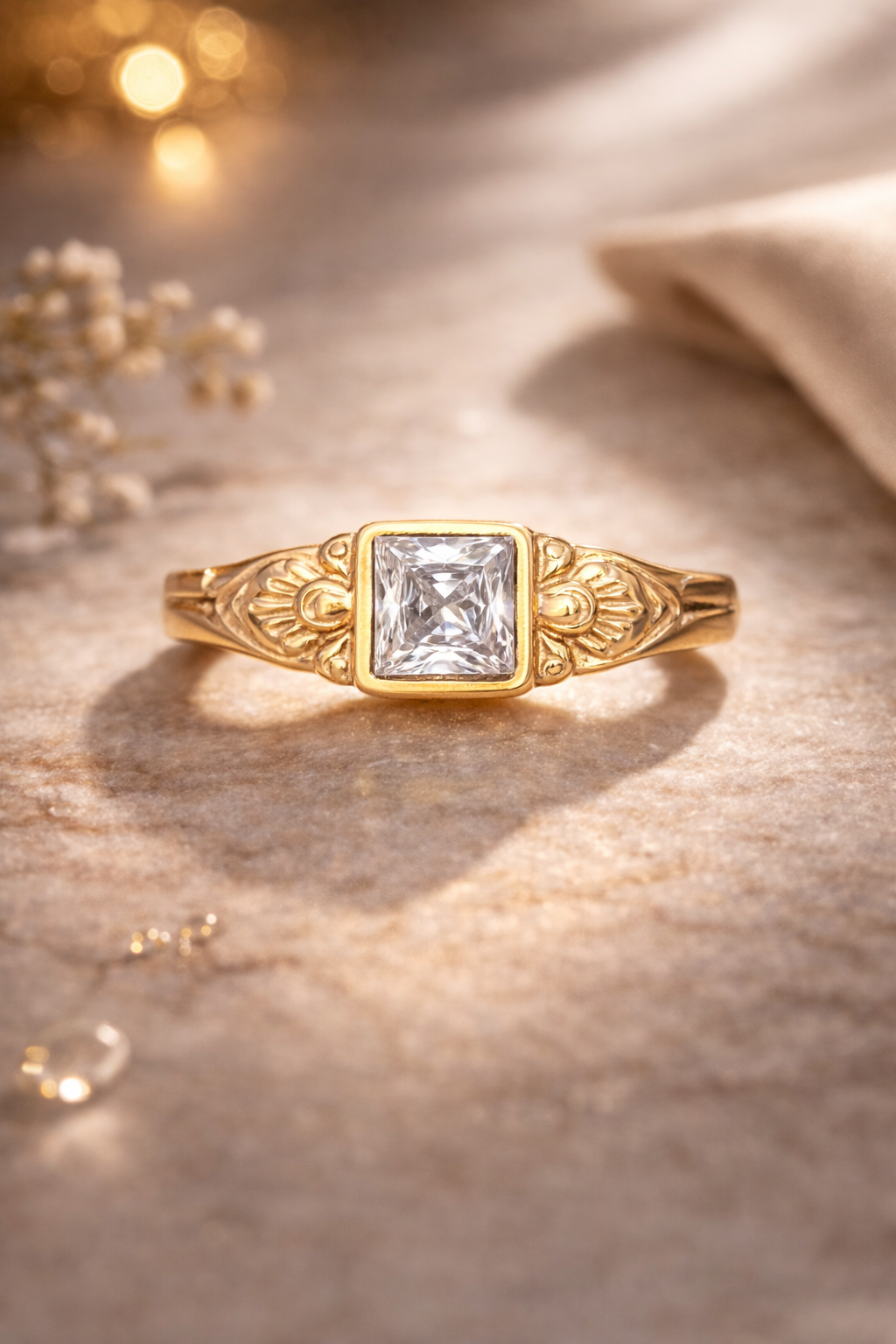 Panchloham stone ring