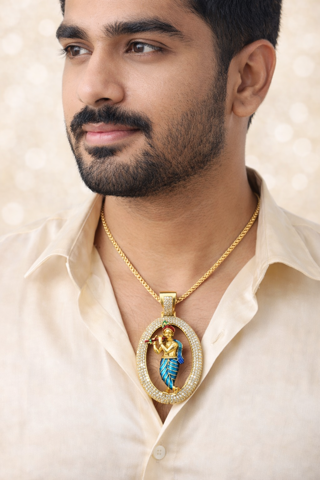 Royal Krishna Stone Pendant