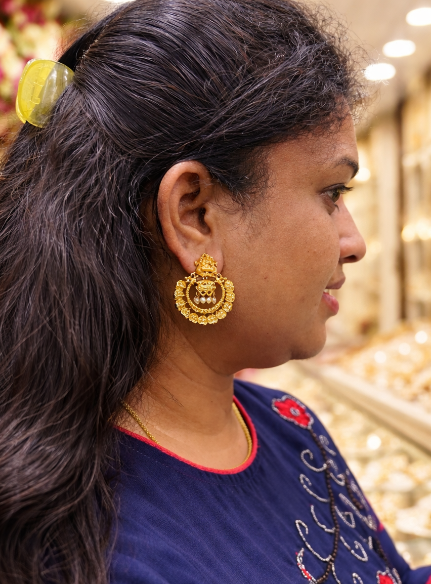 Nakshi Chandbali Jhumka