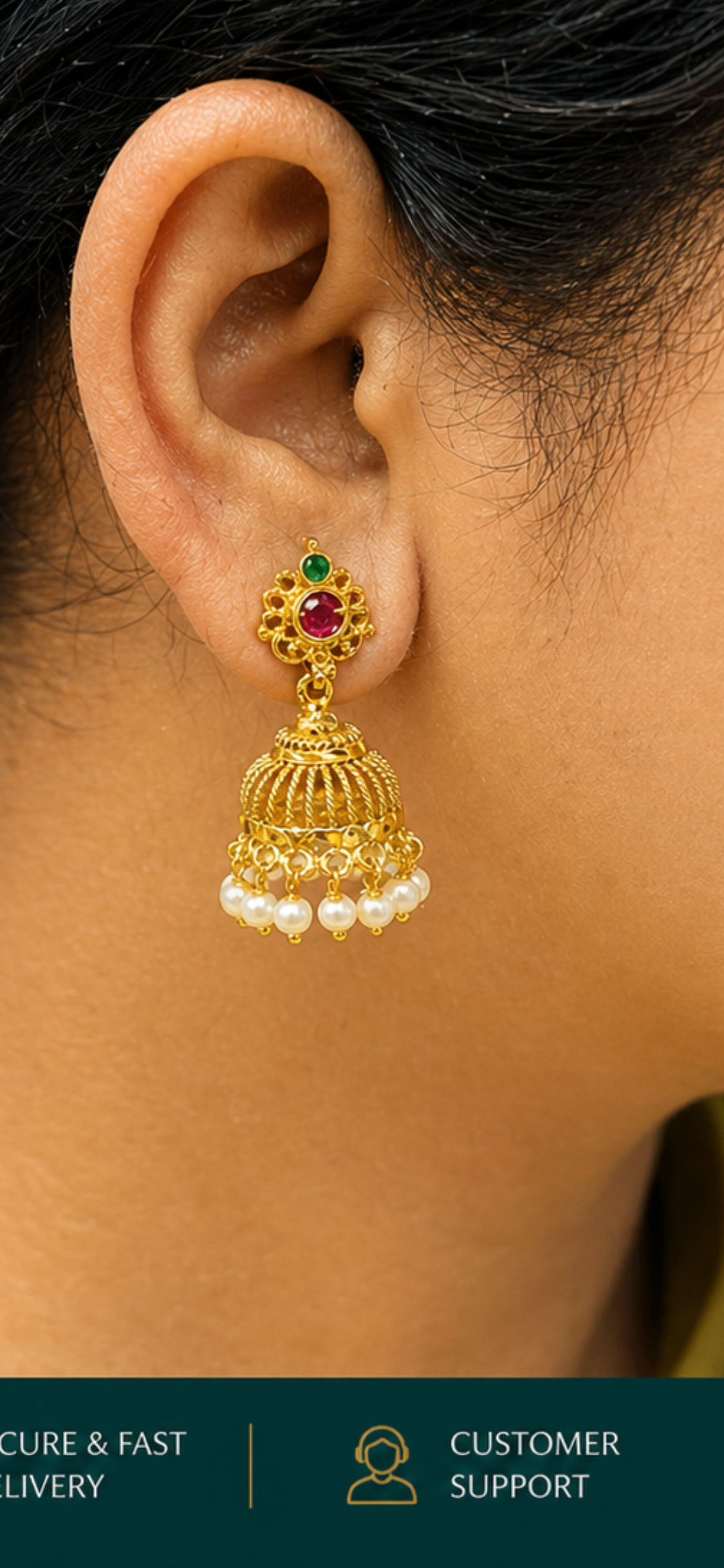 Royal Jhumka Elegance ✨