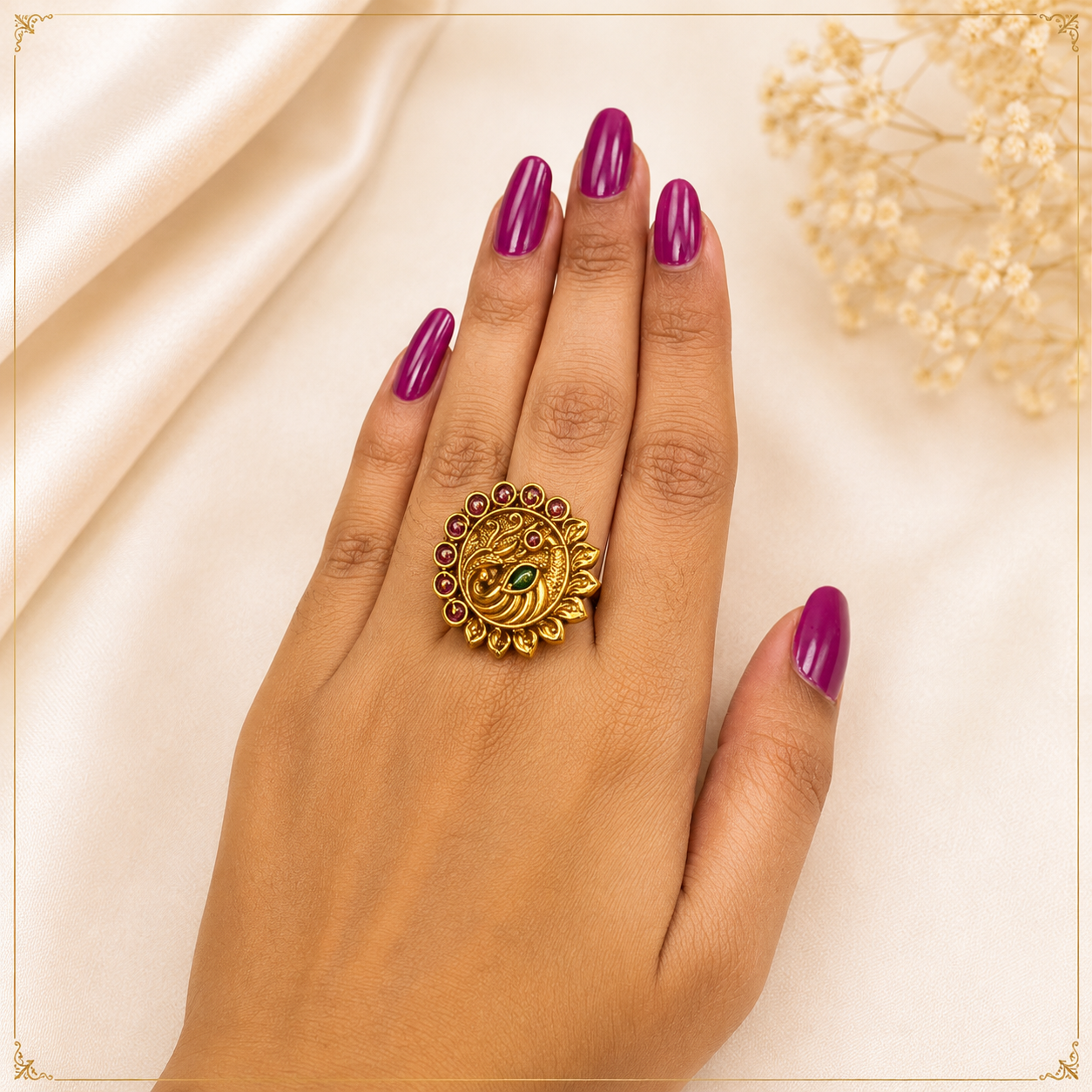 ✨ “A perfect blend of elegance and tradition in one stunning ring 💫”