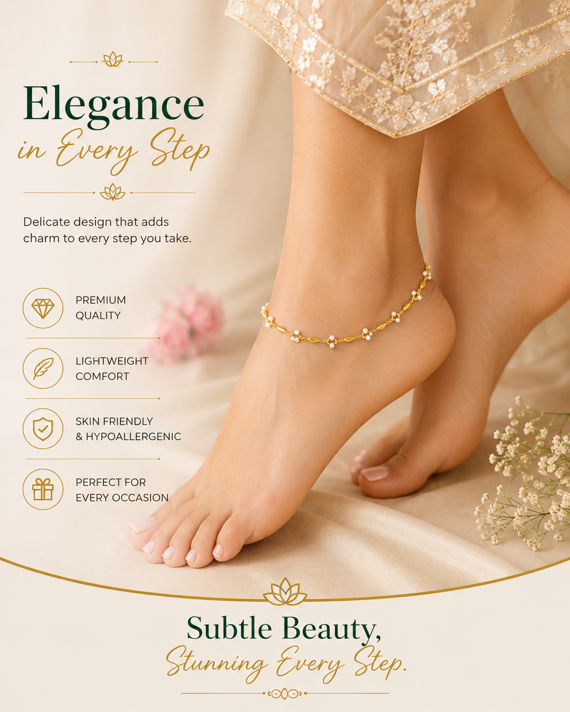 ✨ “Let your every step sparkle.”