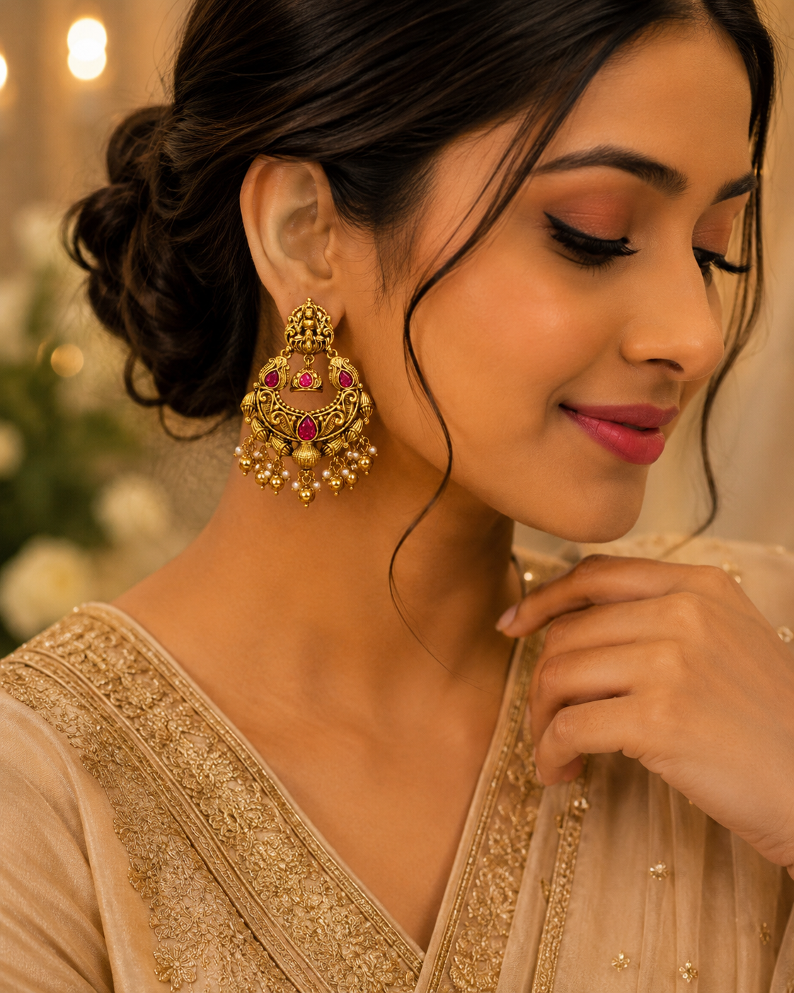 👑 Lakshmi Royal Chandbali