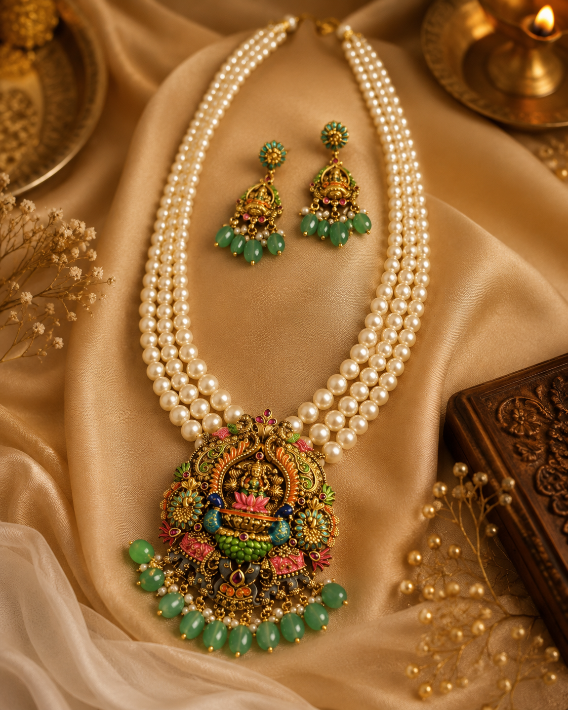 ✨Beautiful traditional locket and earrings 💫✨