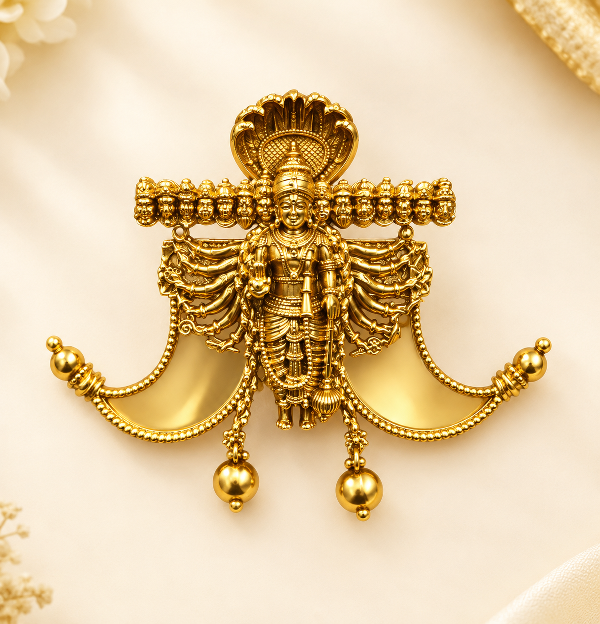 🙏✨Devotional dhashavathram with tiger nail pendent 🥰