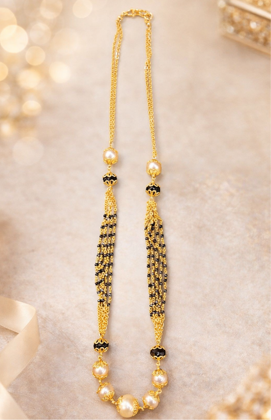 Handmade Black beads chain