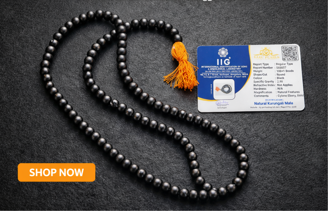 ￼ Karungali Mala 8 mm