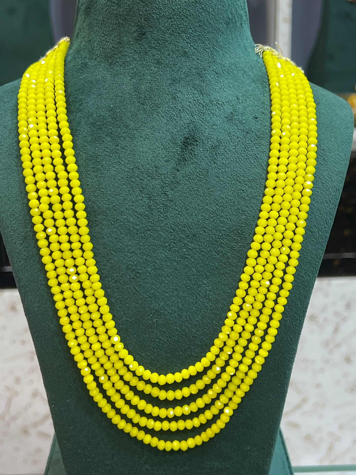 Matte yellow crystal