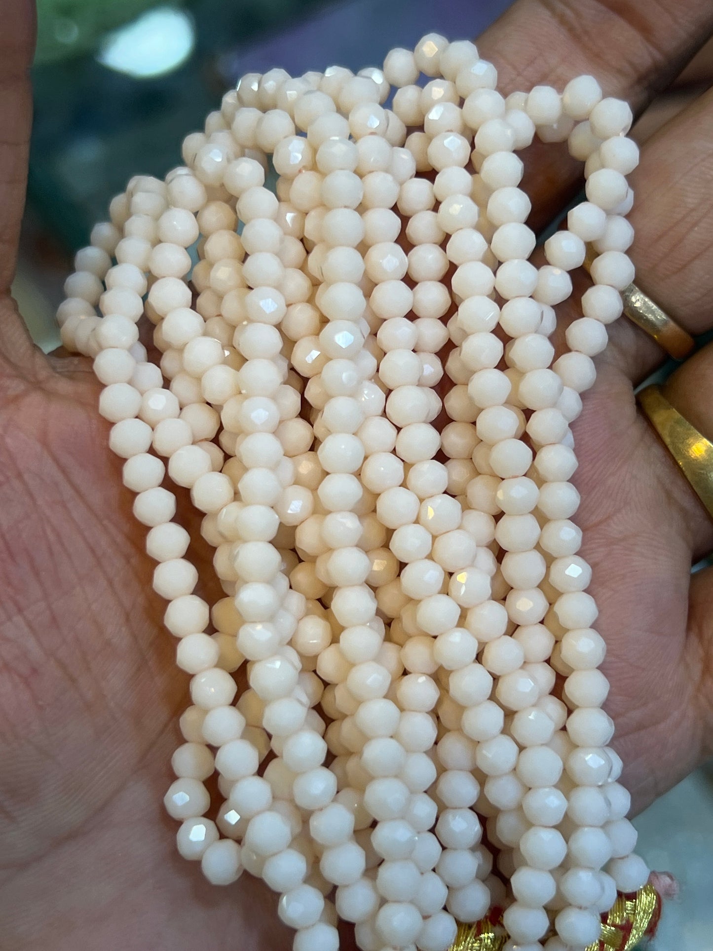 Cream colour crystal