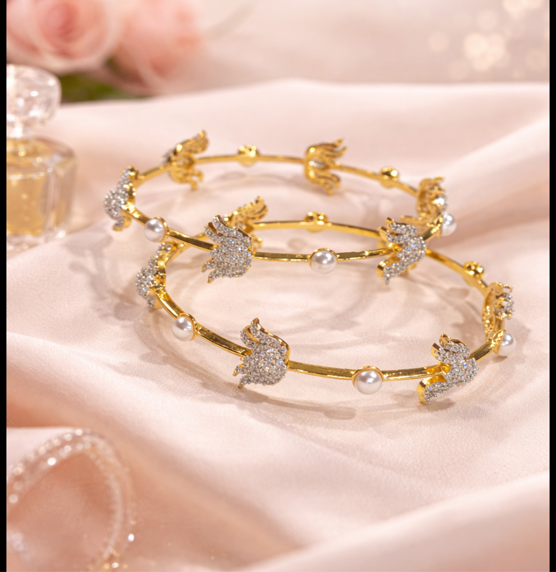 diamond looking Bangles set of 2