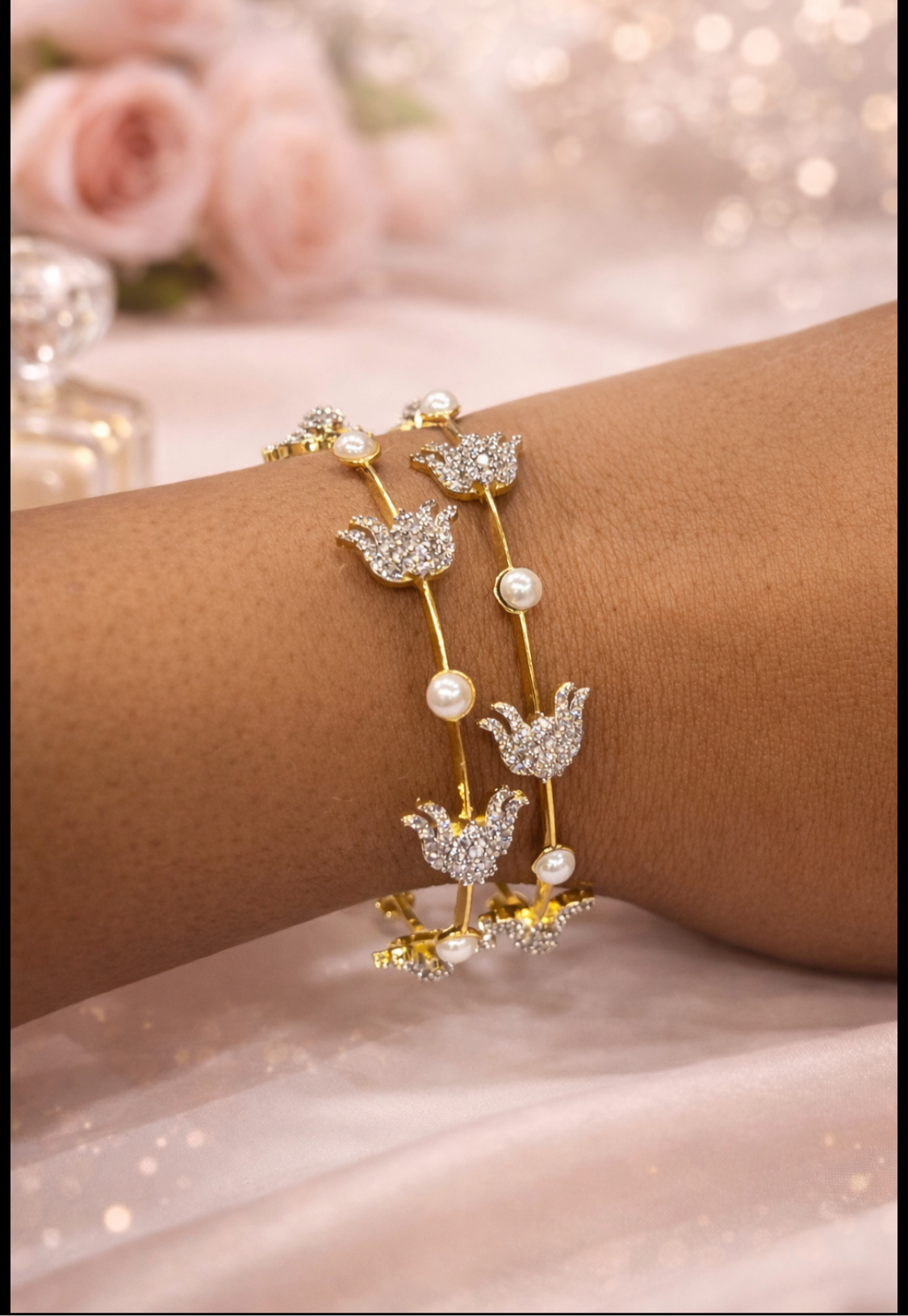 diamond looking Bangles set of 2