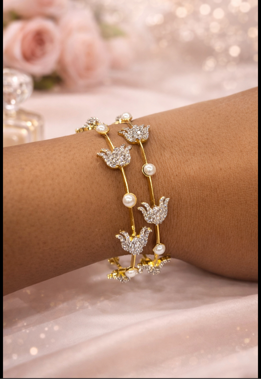 diamond looking Bangles set of 2