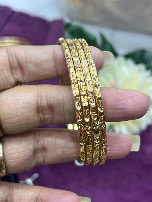 Leaf nd flower style bangles 4bangles