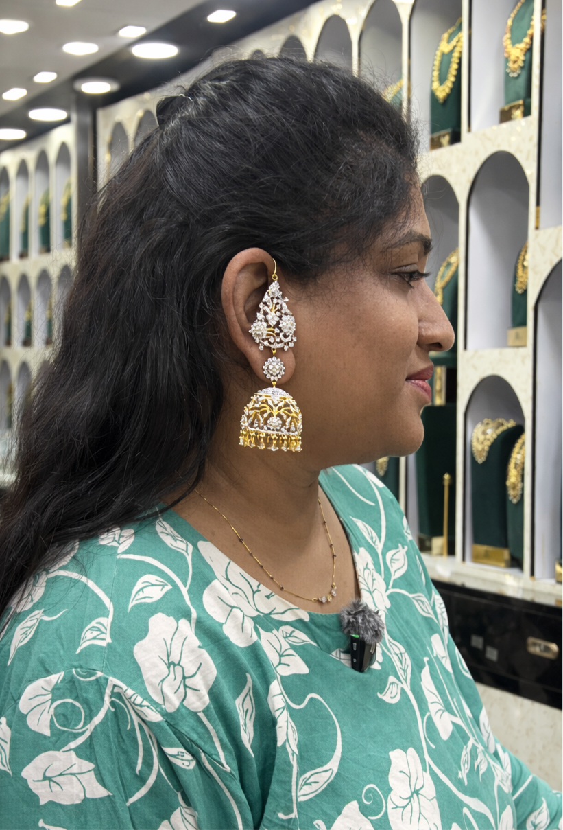 Kushubu style cuff earrings