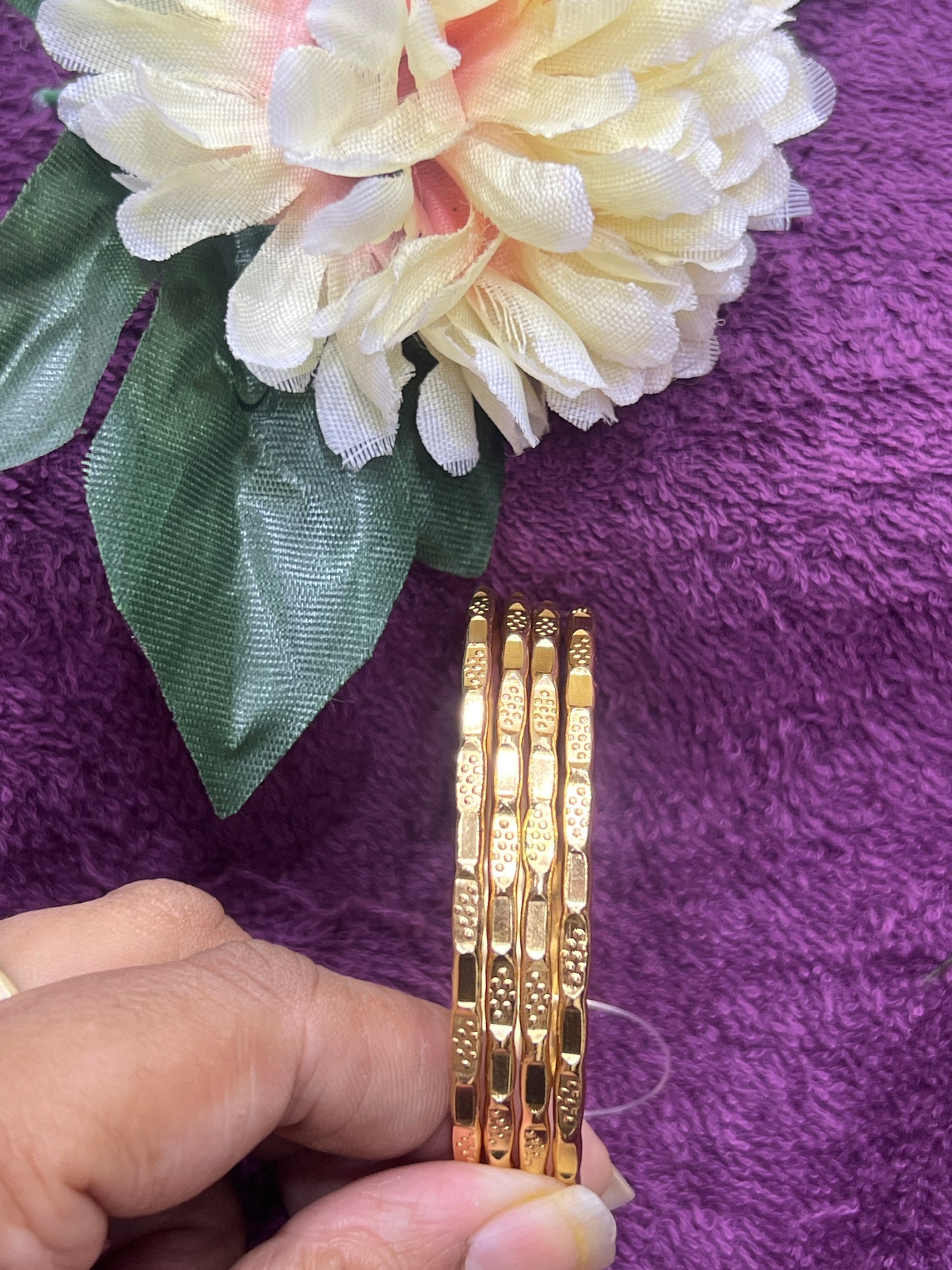 Drop mirror bangles(5metal
