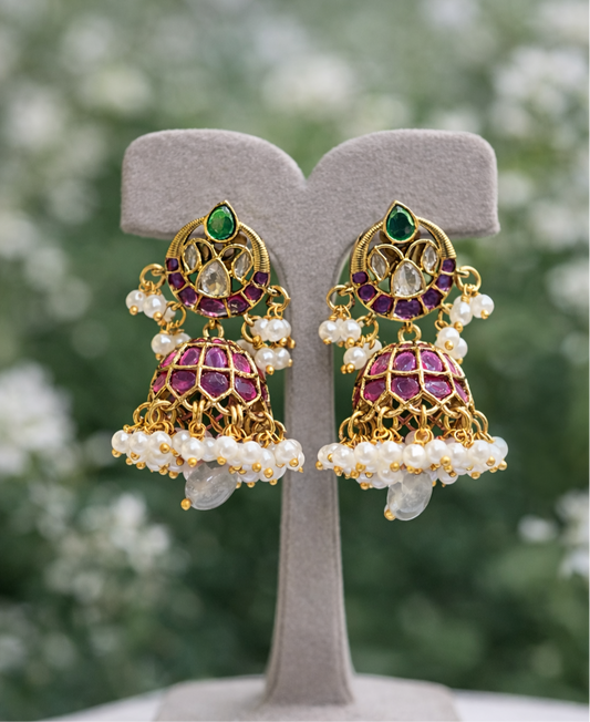 Masonite stone  earrings