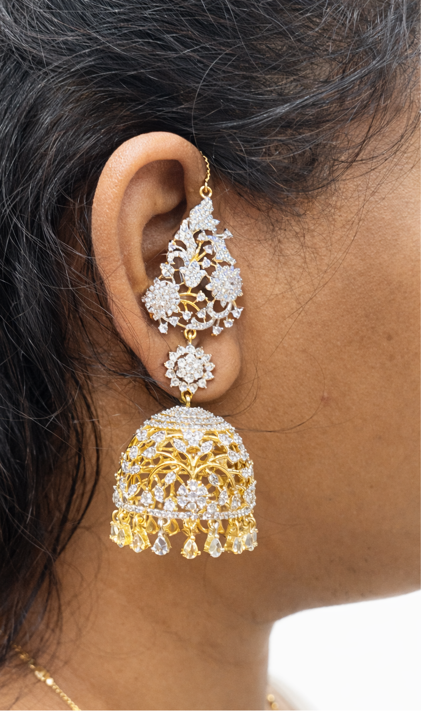 Kushubu style cuff earrings