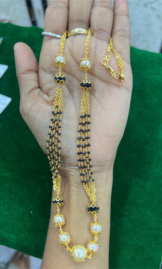 Handmade Black beads chain