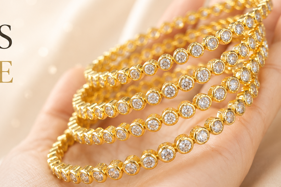 Panchloham stone bangles 5sb