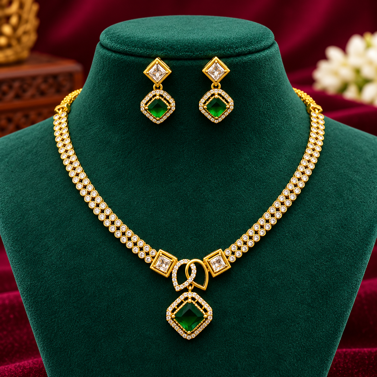 Elegant Designer Necklace Set 🤍🎶🥰