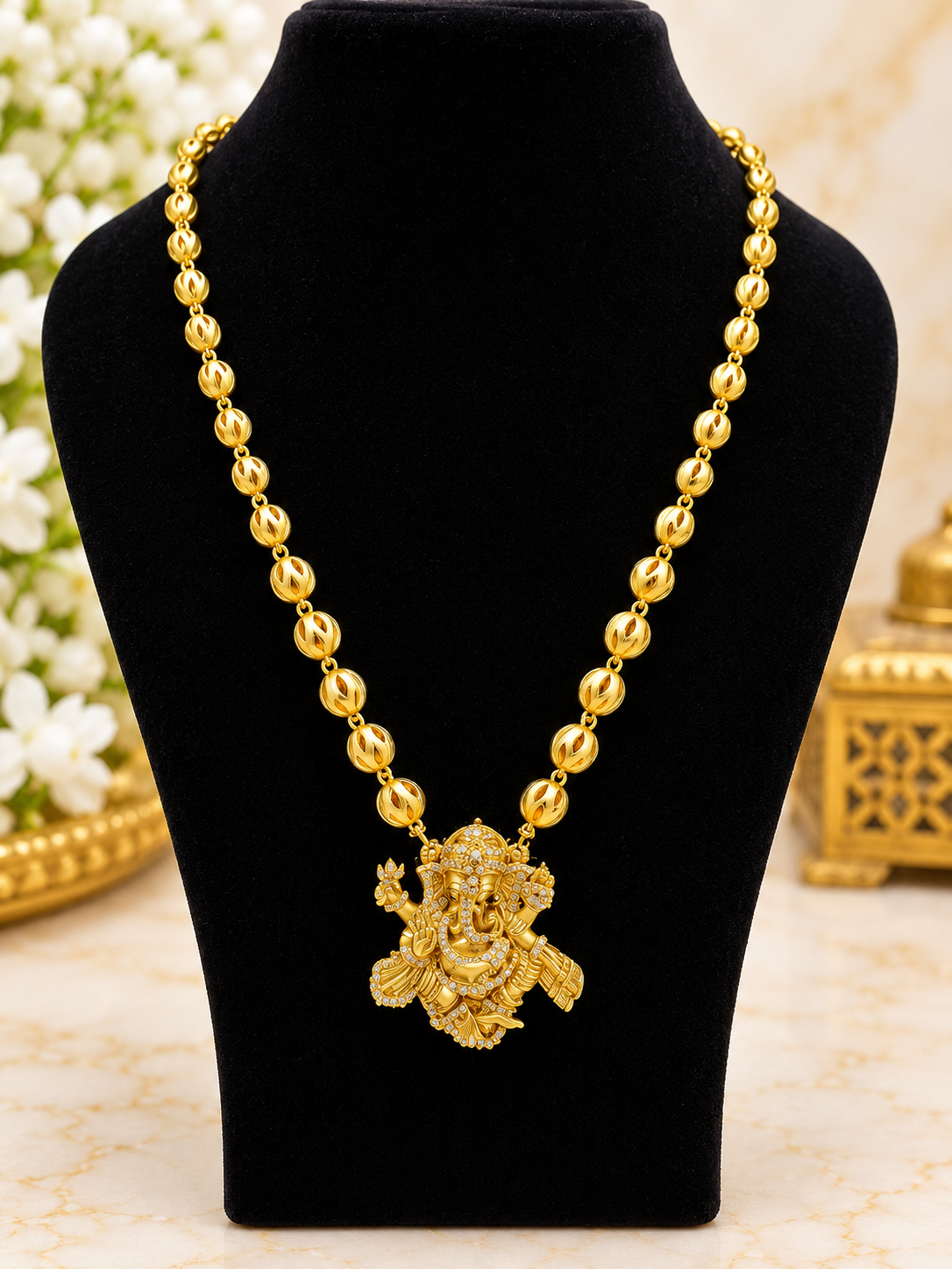 Premium Ganesha Beaded Necklace
