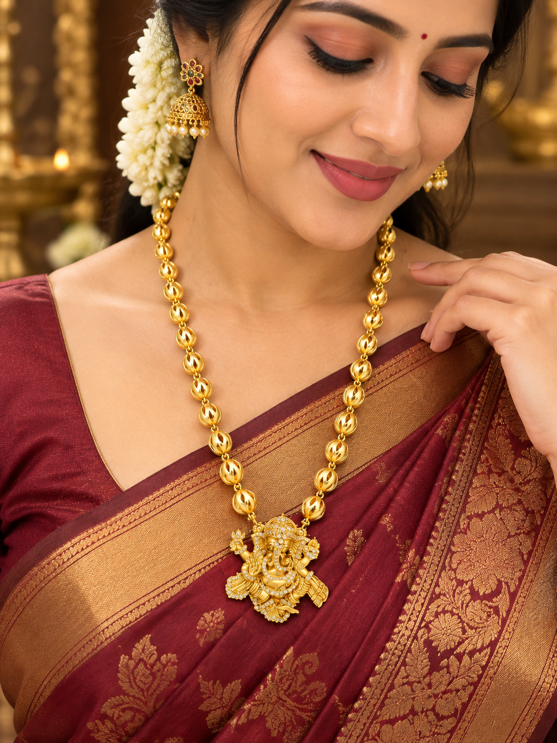 Premium Ganesha Beaded Necklace