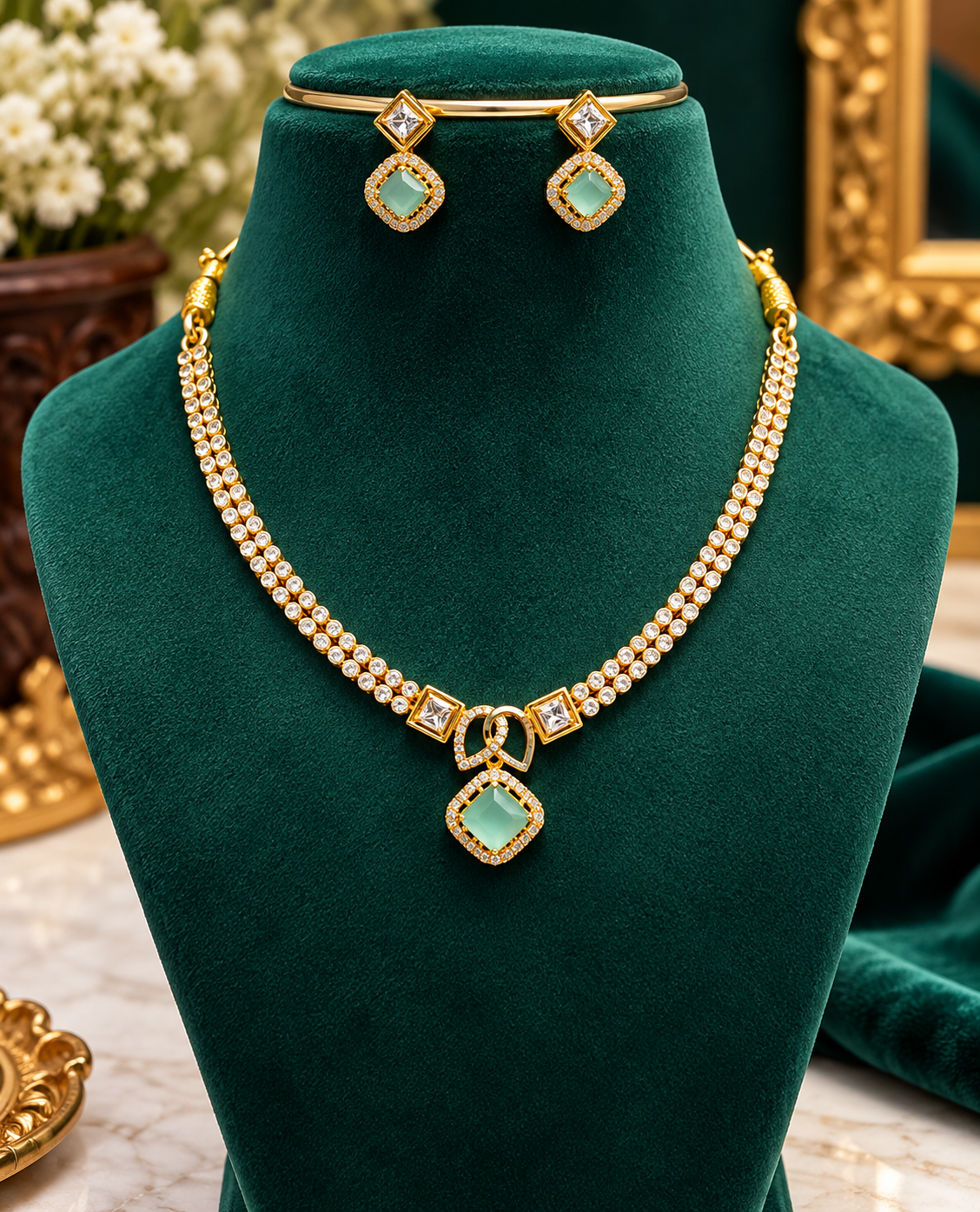 Elegant Designer Necklace Set 🤍🎶🥰