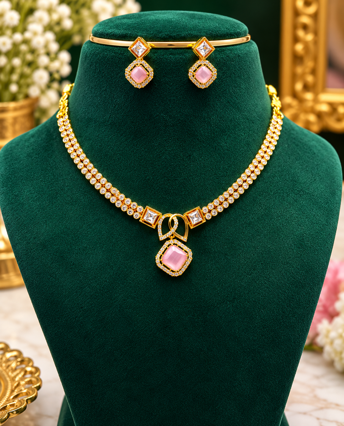 Elegant Designer Necklace Set 🤍🎶🥰