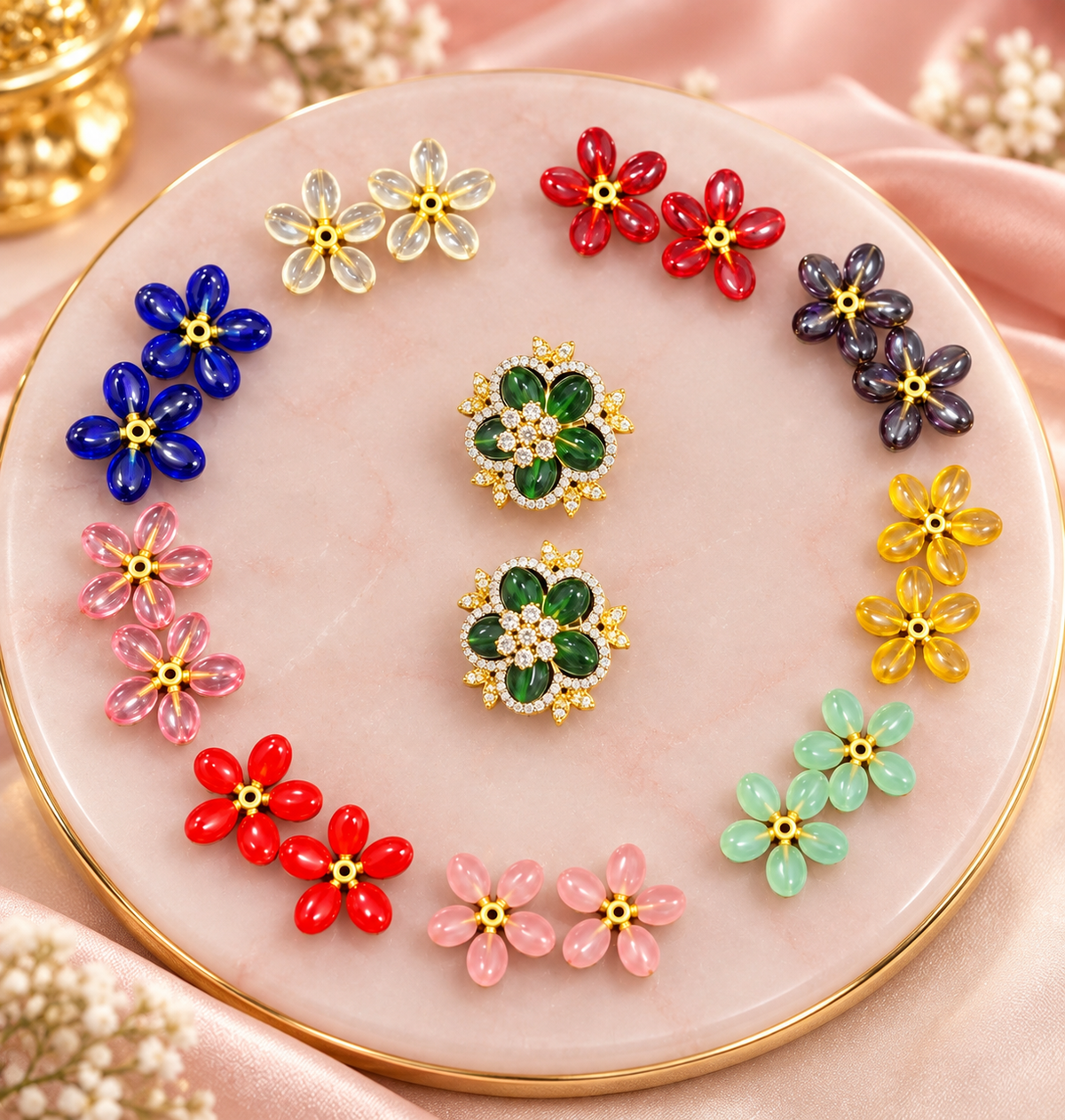 10-in-1 CHANGEABLE EARRINGS ✨

One Pair • 10 Stunning Looks • Endless Style