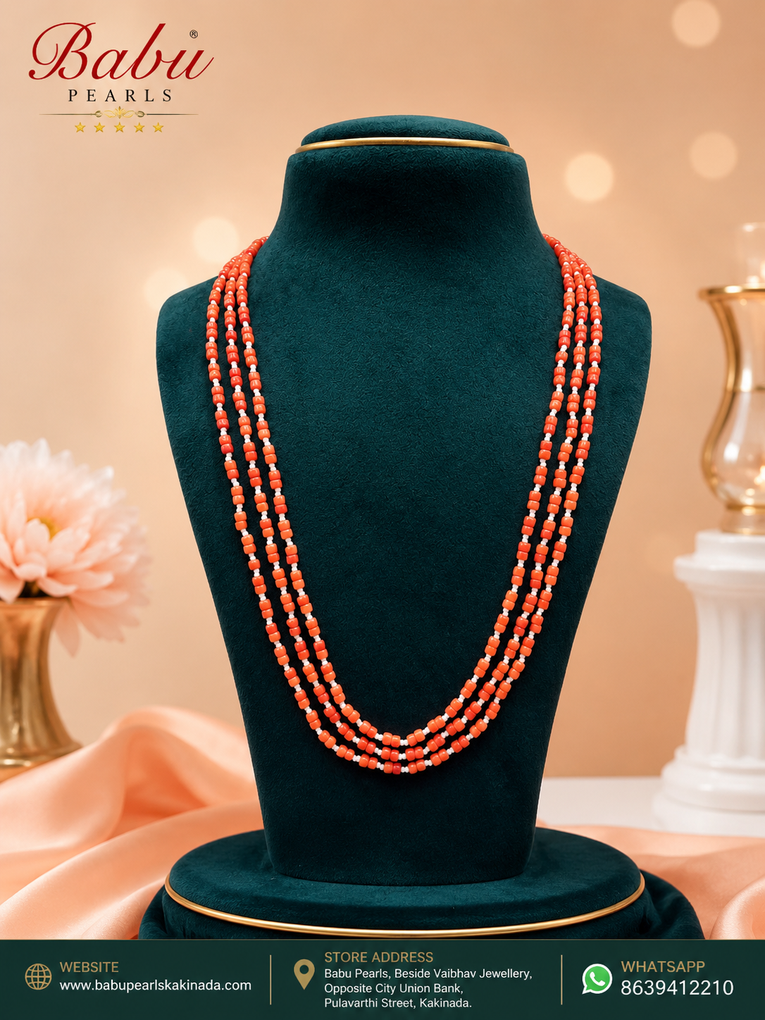* Royal Coral Beads