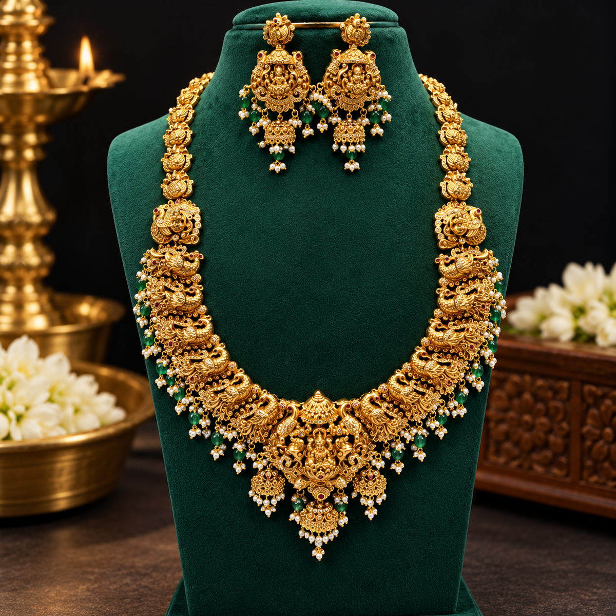 Traditional South Indian Lakshmi Long Haram 😍🥰