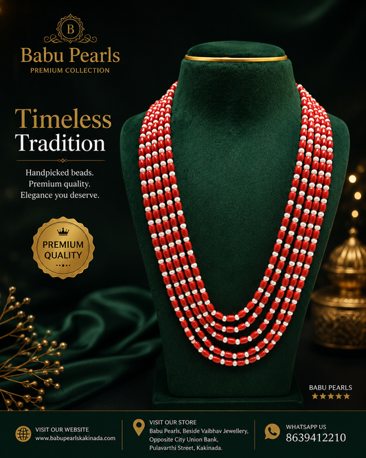 * Classic Red Pearl coral ✨🤩