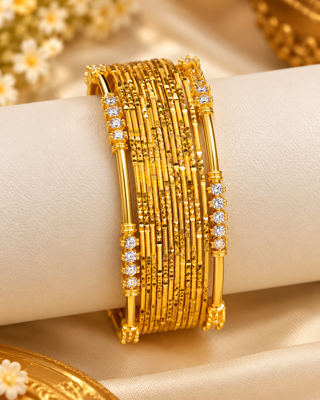 24 Pcs Gold-Plated Designer  🤩🧿