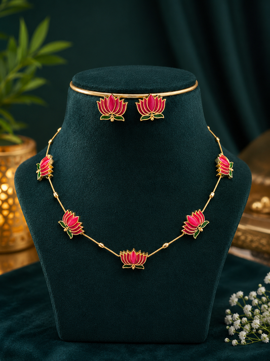 Elegant Lotus necklace collection ✨💝