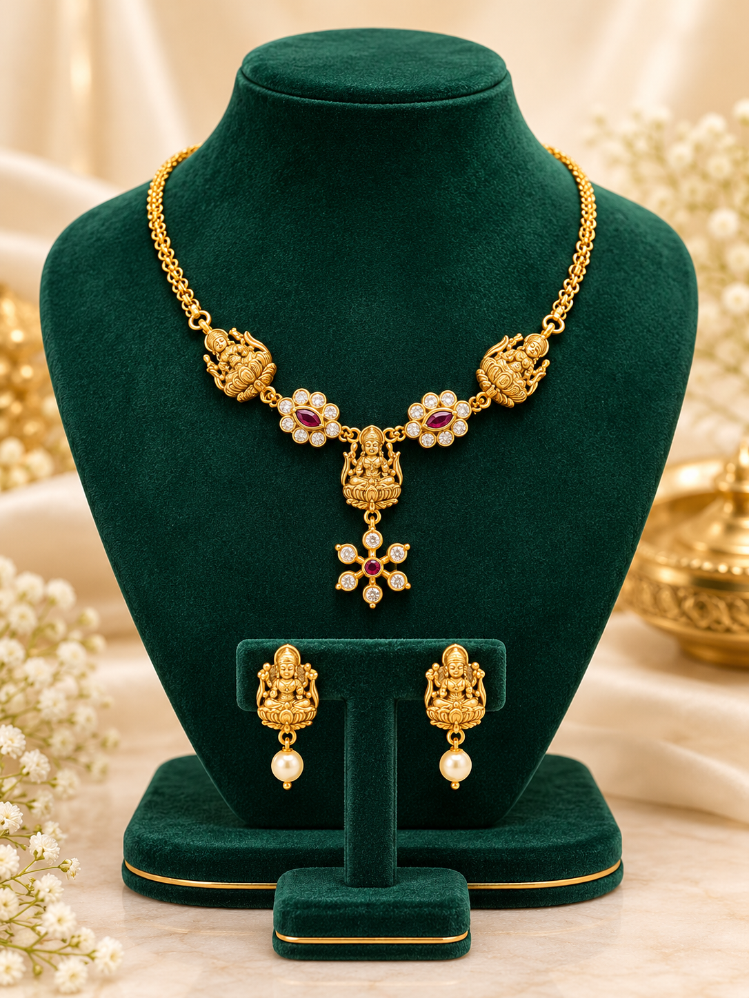 Elegant Traditional Necklace Set ❤️🧿