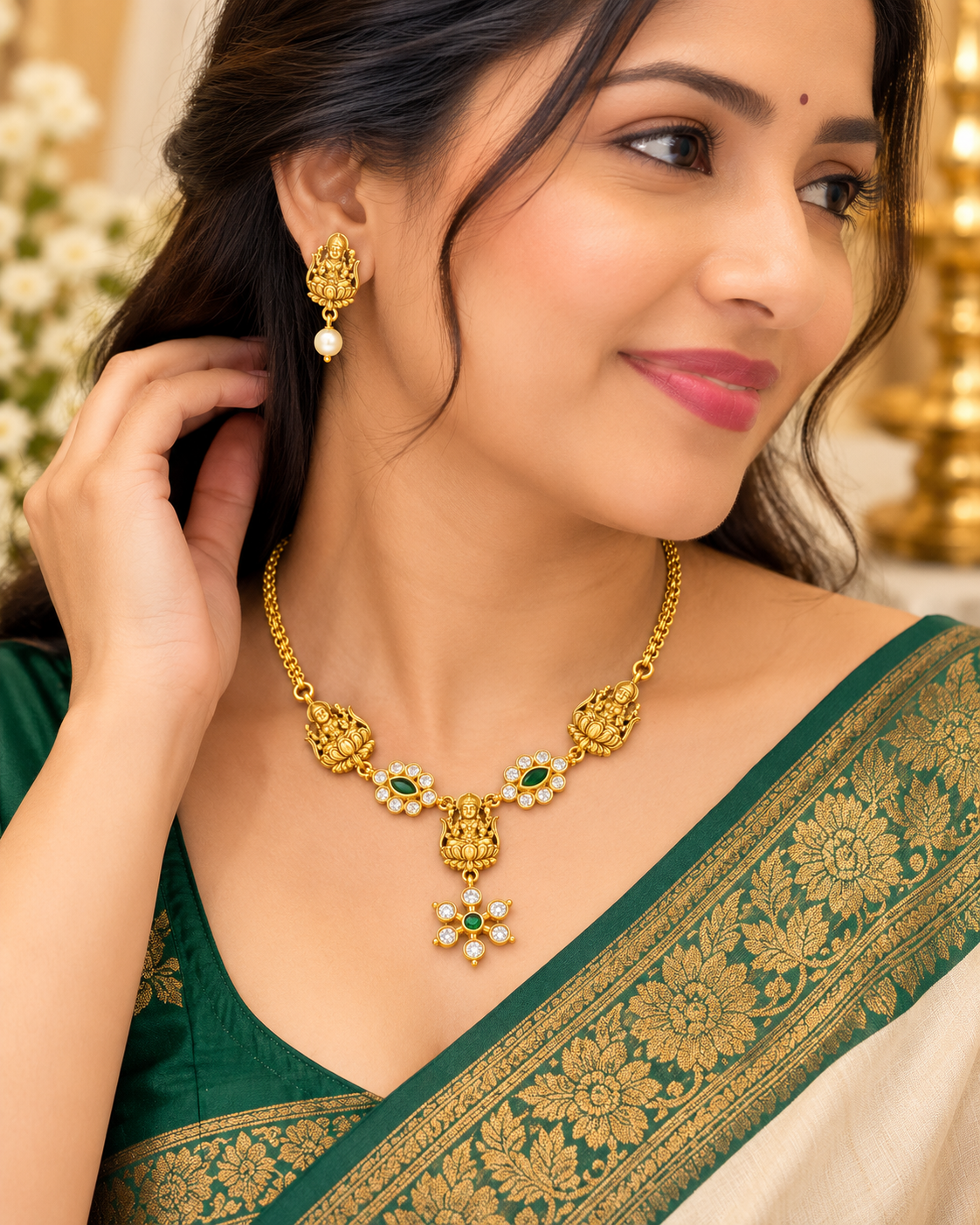 Elegant Traditional Necklace Set ❤️🧿