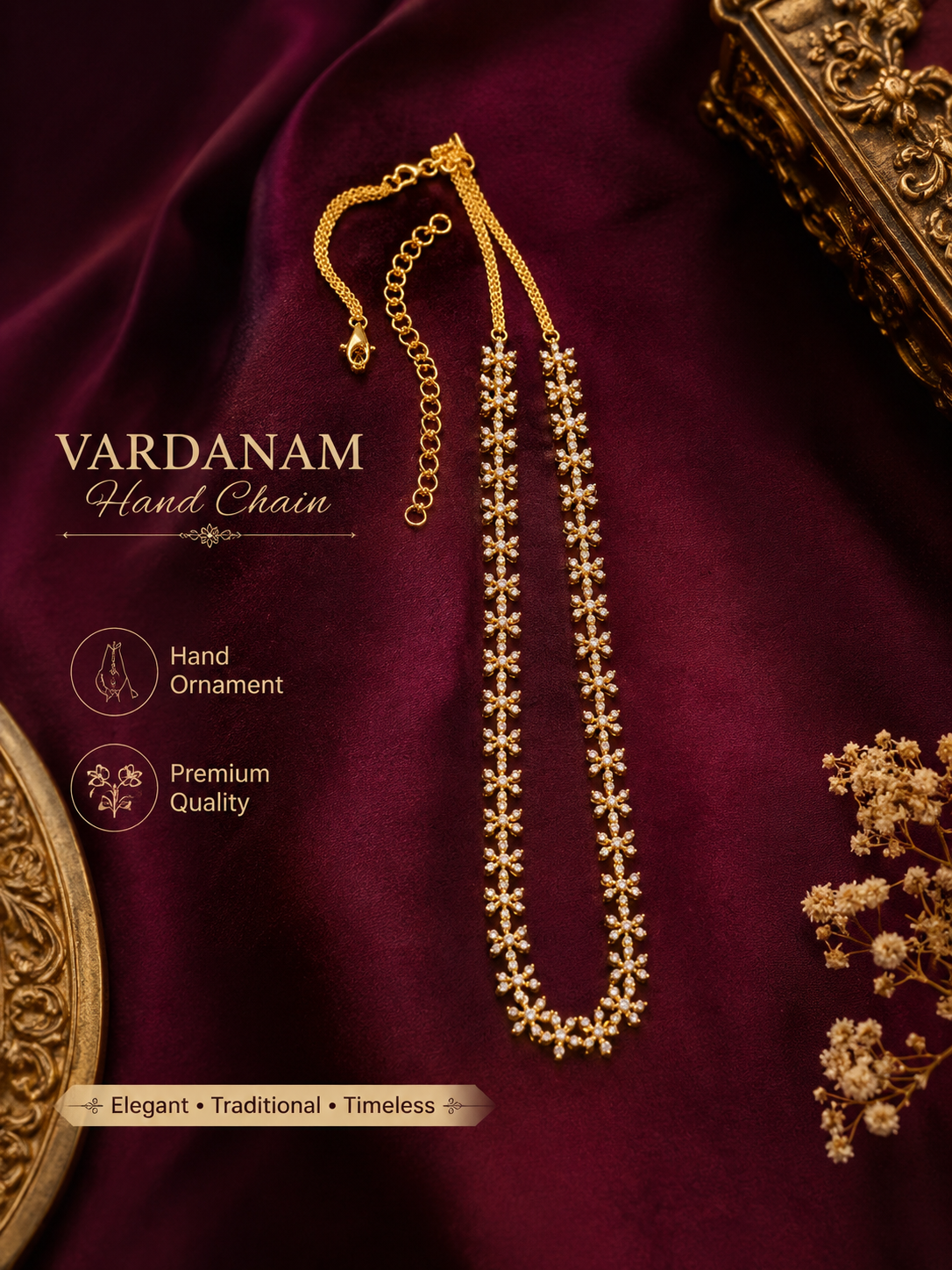 Elegant Floral Waist Chain for Every Occasion